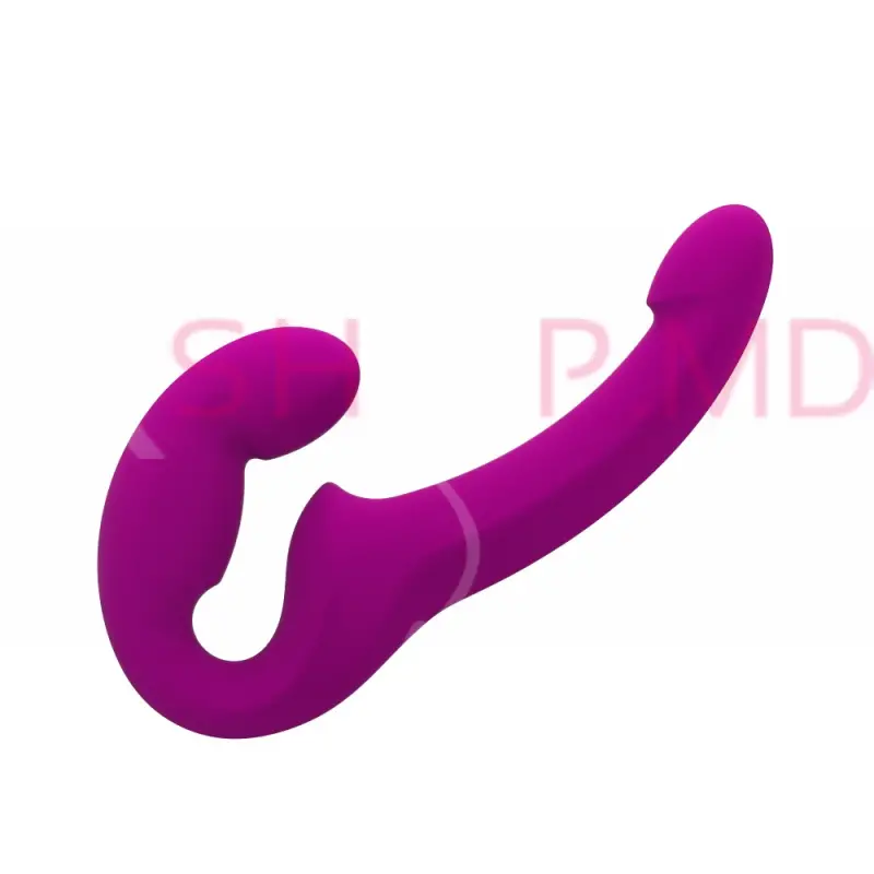 Фиолетовый страпон без ремней