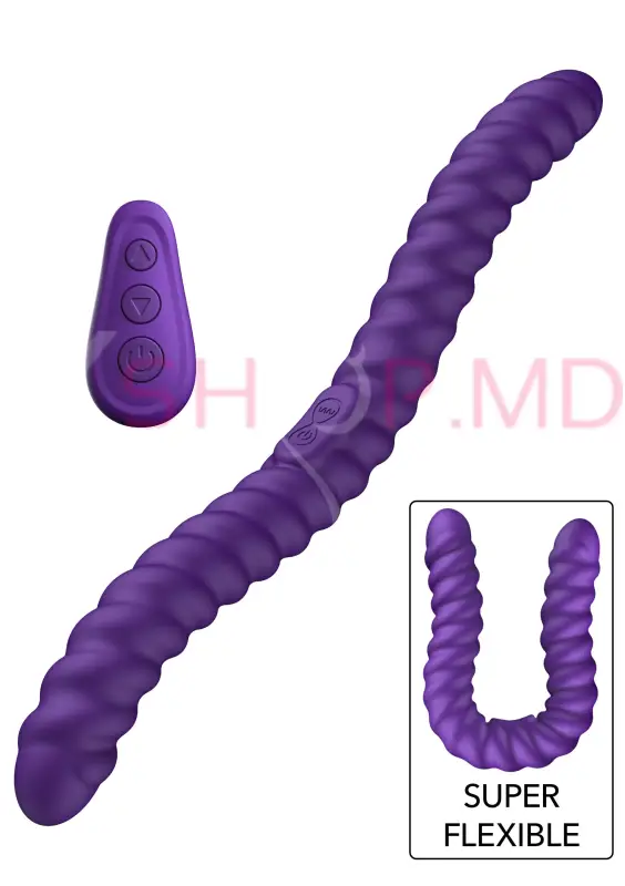 Vibrator Flexibil cu Două Capete