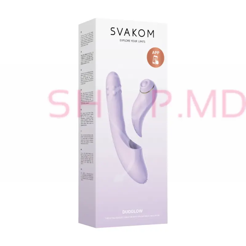 Vibrator+Stimulator Svakom Duoglow cu aplicație mobilă