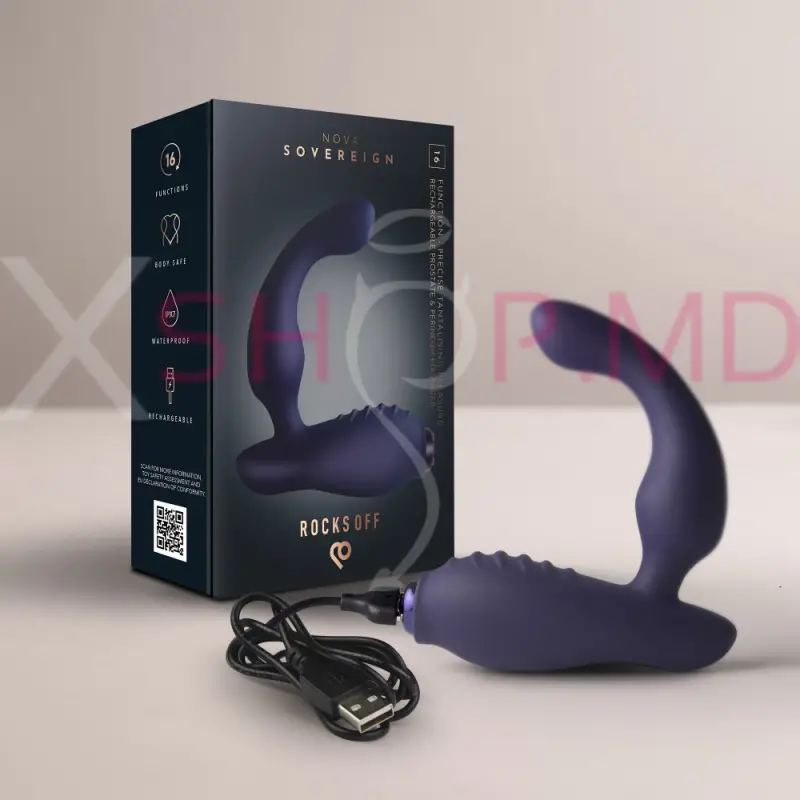Vibrator pentru prostată Rocks Off Nova Sovereign, Albastru