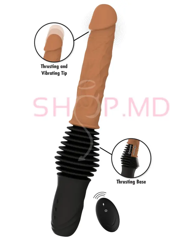 Vibrator Realistic cu Dublă Pătrundere
