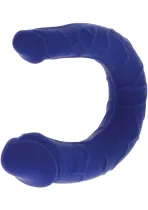Dildo Dublu Mini din Silicon, albastru