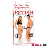 FF VIBRATING HOLLOW STRAP ON - BLAC