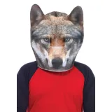 Foam Wolf Head Mask grey