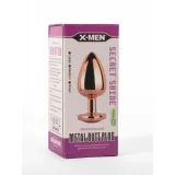 X-MEN Secret Shine Metal Butt Plug Rose Gold Heart M